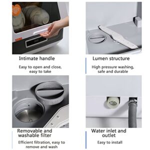Countertop Dishwasher, 9-Liter Compact Portable Countertop Dishwasher, 360 Streak-Free Deep Cleaning, 4 Washing Programs Display Automatic Dishwashing, High-Temperature Washing