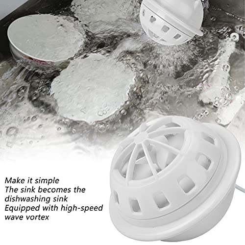 Dishwasher, Portable Dishwasher USB‑Powered with Suction Cup for Kitchen for Restaurant(white)