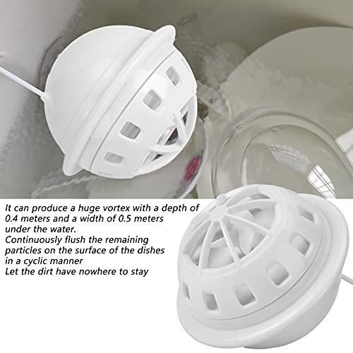 Dishwasher, Portable Dishwasher USB‑Powered with Suction Cup for Kitchen for Restaurant(white)