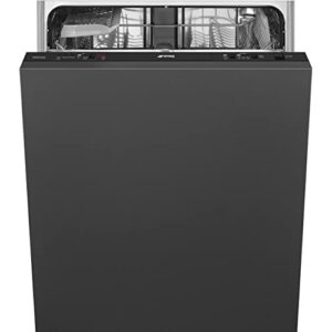 smeg fully integrated built-in panel ready dishwasher with 13 place settings, ada compliant, 24-inches