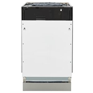 ZLINE 18" Tallac Series 3rd Rack Top Control Dishwasher in Custom Panel Ready with Stainless Steel Tub, 51dBa (DWV-18) (Pannel Ready)