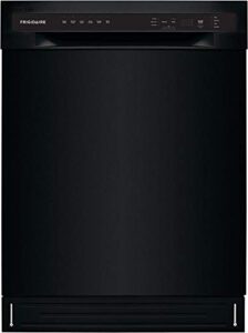 frigidaire ffbd2420ub 24″ full console dishwasher with stainless steel drum 12 place settings 6 wash cycles and heated drying system in black