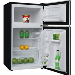 Frigidaire EFR341, 3.2 cu ft 2 Door Fridge and Freezer, Platinum Series, Stainless Steel, Double