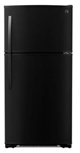kenmore 30″ top-freezer refrigerator with ice maker and 18 cubic ft. total capacity, black