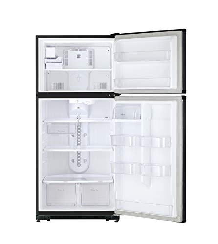 Kenmore 30" Top-Freezer Refrigerator with Ice Maker and 18 Cubic Ft. Total Capacity, Black