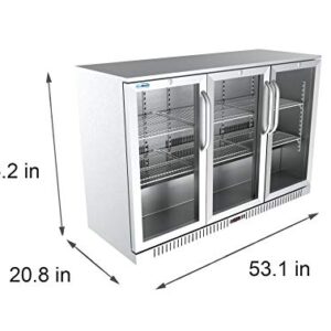 KoolMore BC-3DSW-SS Refrigerator, Triple Door, Stainless Steel