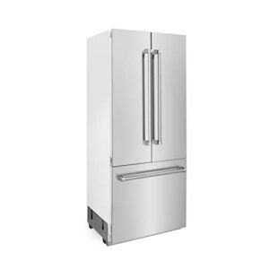 ZLINE 36" 19.6 cu. Ft. Panel Ready Built-In 3-Door French Door Refrigerator with Internal Water and Ice Dispenser