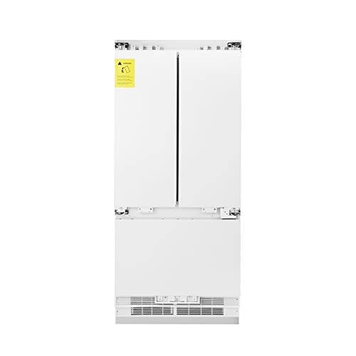 ZLINE 36" 19.6 cu. Ft. Panel Ready Built-In 3-Door French Door Refrigerator with Internal Water and Ice Dispenser