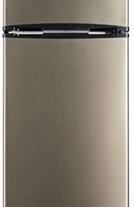 RCA RFR725 2 Door Apartment Size Refrigerator with Freezer, Stainless,7.5 cu ft