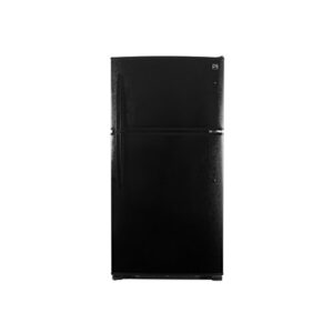 kenmore top-freezer refrigerator with ice maker and 21 cubic ft. total capacity, black
