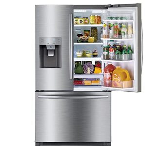 Winia French Door Bottom Mount Refrigerator 26 Cu Ft Stainless Steel