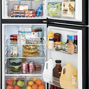 Frigidaire 11.6 Cu. Ft. Compact ADA Top Freezer Refrigerator in Black with Electronic Control Panel, Reversible Door Swing, ENERGY STAR