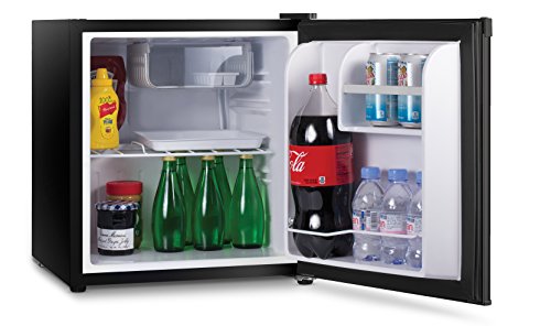 Commercial Cool CCR16B Compact Single Door Refrigerator and Freezer, 1.6 Cu. Ft. Mini Fridge, Black