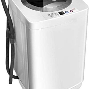 Giantex Portable Washing Machine, Full Automatic Washer and Dryer Combo, with Built-in Pump Drain 8 LBS Capacity Compact Laundry Washer Spinner for Apartment RV Dorm