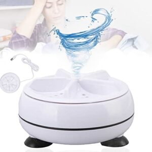 portable mini washing machine,ultrasonic turbo washing machine with usb for home, business, travel, college room,turbo washer for cleaning sock,underwear,small rags