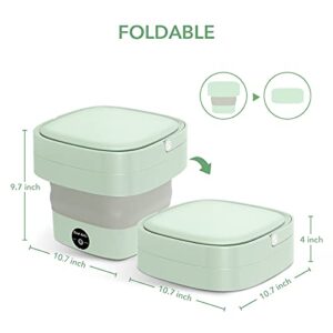 Portable Washing Machine with Effective Steri-lizing Function, Foldable Mini Small Washer for Baby Clothes, Underwear or Small Items, Suitable for Apartment, Laundry, Camping, RV, Travel (110V-240V)