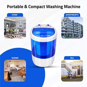 DENSORS Portable Single Tub Washer - The Laundry Alternative - Washing Capacity Less Than 1.2Kg - Portable Clothes Washer For Small Clothes Like Socks, Undergarments Etc - Travel Washing Machine