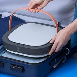 MOYU Mini Portable Bucket Washer Foldable Washing Machine with Spin Dry and Drainage Pipe (White US Plug 110 v)