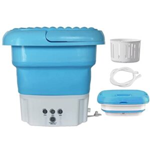 portable washing machine mini foldable washer with spin dryer bucket for baby clothes,underwear,socks,towels perfect for travel,apartment,lightweight & easy to carry (blue), s43l18cgne9f019euhk