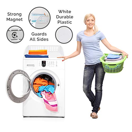 Laundry Guard By ELTOW - Keeps Laundry from Falling Behind Your Washer and Dryer - Indispensable Laundry Room Gadgets - Easy to Set Up, One Size Fits Most Front Loading Washers and Dryers