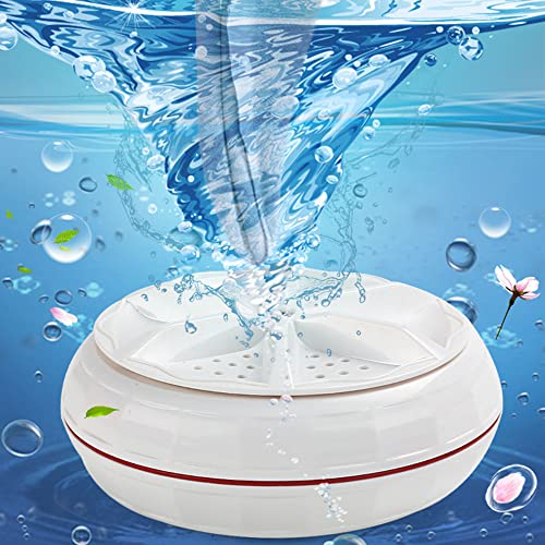 Mini Washing Machine,Portable Turbine Ultrasonic Small Washers,Mini Washing 3in1 Dishwashers for children's clothes Socks,Underwear,Bra, Laundry Tub