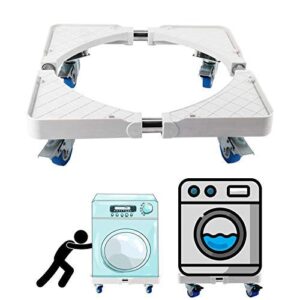 multi-functional movable base furniture dolly size adjustable for washing machine, dryer and refrigerator (4 wheels)