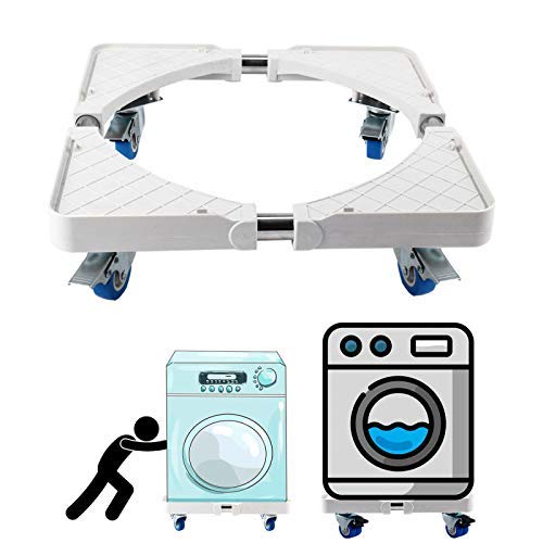 Multi-Functional Movable Base Furniture Dolly Size Adjustable for Washing Machine, Dryer and Refrigerator (4 Wheels)