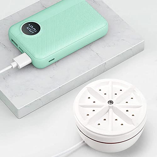 Mini Portable Washing Machine for Sink,30W USB Power Supply, Ultrasonic Turbo Small Washer for Travelling,Business Trip,College Room.Turbine Cleaner for Cleaning Sock,children's clothes,Underwear.