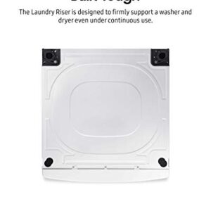 SAMSUNG 27” Wide Laundry Riser Pedestal Stand for 27” Wide Front Load Washer or Dryer, Lifts Machine 6”in Height, WE272NW/A3, White