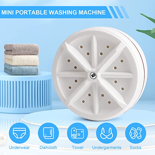 Portable Washing Machine Mini Washing,Mini Dishwashers Ultrasonic Turbo Disinfection with USB, Suitable for Home, Business, Travel, College Room, RV, Apartment