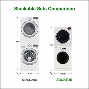 Equator 110V Ultra Comp. Laundry Centre 1.6 cf Washer+Vented 2.6 cf Sensor Dryer