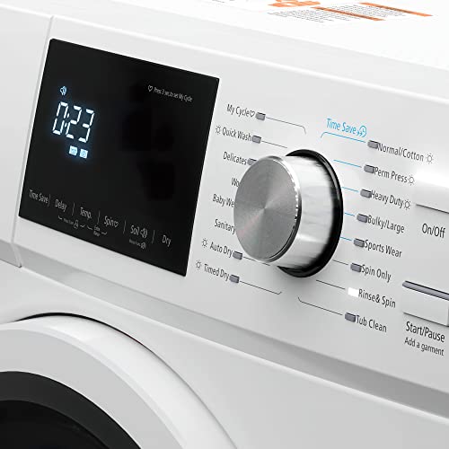 KoolMore 2-in-1 Front Load Washer and Dryer Combo, 2.7 Cu. Ft., for Apartment, Dorm, RV, 16 Wash and 4 Dry Cycles, Compact Space Saver [White] [120V] (FLC-3CWH)