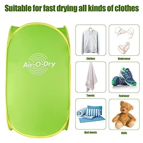 Portable Dryer for Apartments, 800W Portable Dryer for Clothes Mini Dryer Machine for Travel Home Laundry