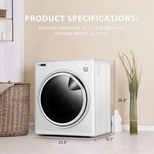 VIVOHOME 110V 1500W Electric Compact Portable Clothes Laundry Dryer Machine for Apartment 3.5 cu.ft 13lbs