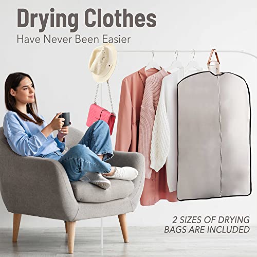 Sanivery Electric Portable Dryer for Clothes - Mini Clothes Dryer with Shoe Drying Attachment, Foldable Drying Rack, Super-Quiet Motor, and UV Light - Compact Travel Dryers for RV and Apartments
