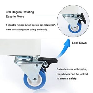 Erfo Multi Functional Movable Stand, Size Adjustable Base, Telescopic Furniture Dolly Roller with 4 Locking Rubber Wheel Caster for Washing Machine, Refrigerator and Dryer