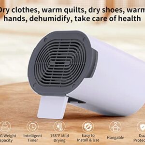 OCTIDE Multifunctional Portable Dryer, Shoe Dryer, Quilt Dryer, with Hand Warmer, Foldable, Intelligent Timing, Suitable for Home, Travel, Dormitory, 600W High Power.