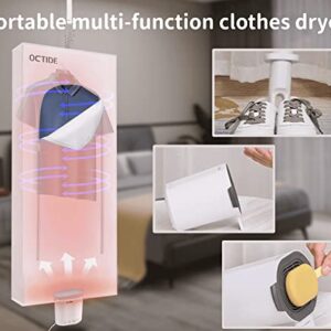 OCTIDE Multifunctional Portable Dryer, Shoe Dryer, Quilt Dryer, with Hand Warmer, Foldable, Intelligent Timing, Suitable for Home, Travel, Dormitory, 600W High Power.