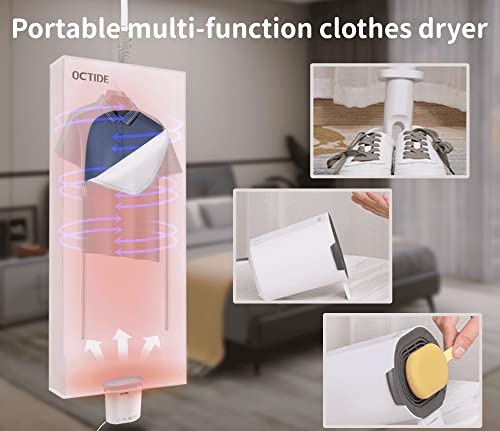 OCTIDE Multifunctional Portable Dryer, Shoe Dryer, Quilt Dryer, with Hand Warmer, Foldable, Intelligent Timing, Suitable for Home, Travel, Dormitory, 600W High Power.