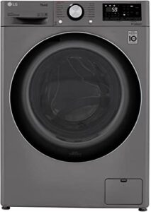 lg wm3555hva 24 inch smart front load washer/dryer combo with 2.4 cu.ft. capacity, 14 wash programs, 13 wash options, 8 dry cycles, turbowash™, allergiene™ cycle, sanitize cycle, steam refresh,