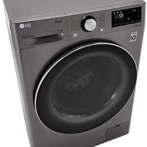 LG WM3555HVA 24 Inch Smart Front Load Washer/Dryer Combo with 2.4 cu.ft. Capacity, 14 Wash Programs, 13 Wash Options, 8 Dry Cycles, TurboWash™, Allergiene™ Cycle, Sanitize Cycle, Steam Refresh,