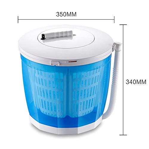 Mini Portable Washing Machine,2 in 1 Manual Non-Electric Washing Machine and Clothes Spin Dryer Mini Traveling Outdoor Washing Machine Compact Washer Spin Dryer(BLUE)