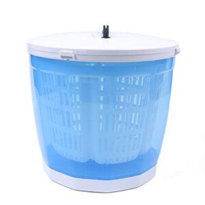 Mini Portable Washing Machine,2 in 1 Manual Non-Electric Washing Machine and Clothes Spin Dryer Mini Traveling Outdoor Washing Machine Compact Washer Spin Dryer(BLUE)