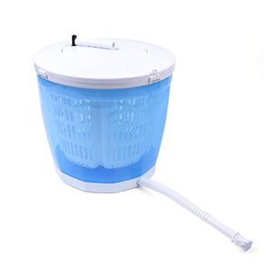 Mini Portable Washing Machine,2 in 1 Manual Non-Electric Washing Machine and Clothes Spin Dryer Mini Traveling Outdoor Washing Machine Compact Washer Spin Dryer(BLUE)