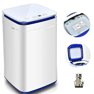 giantex portable washing machine, washer and spinner combo with water heating, 8 programs 3 water levels and built-in drain pump, 2 in 1 compact laundry washer full automatic for apartment dorm rv