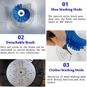 Portable Mini Washing Machine,Semi-Automatic,Three functions of washing shoes washing Clothes Spin-Dry,9.9 lbs Capacity