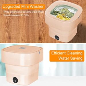 Mini Washing Machine | Foldable Mini Washer for Washing Baby Clothes, Underwear, Socks | Portable for Travel, 100V-240V