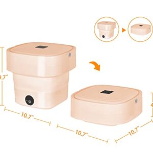 Mini Washing Machine | Foldable Mini Washer for Washing Baby Clothes, Underwear, Socks | Portable for Travel, 100V-240V