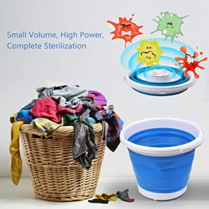 【Upgraded version】10L Mini Washing Machine, USB powered portable foldable ultrasonic turbo washer, Suitable for baby clothes/socks/underwear/bra, home/travel/apartment/dormitory automatic laundry tub