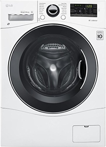 LG WM3488HW 24" Washer/Dryer Combo with 2.3 cu. ft. Capacity, Stainless Steel Drum in White